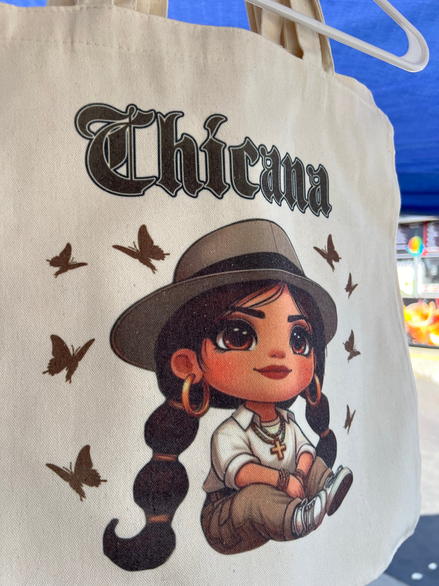 CHICANA Girl Canvas Tote Bag