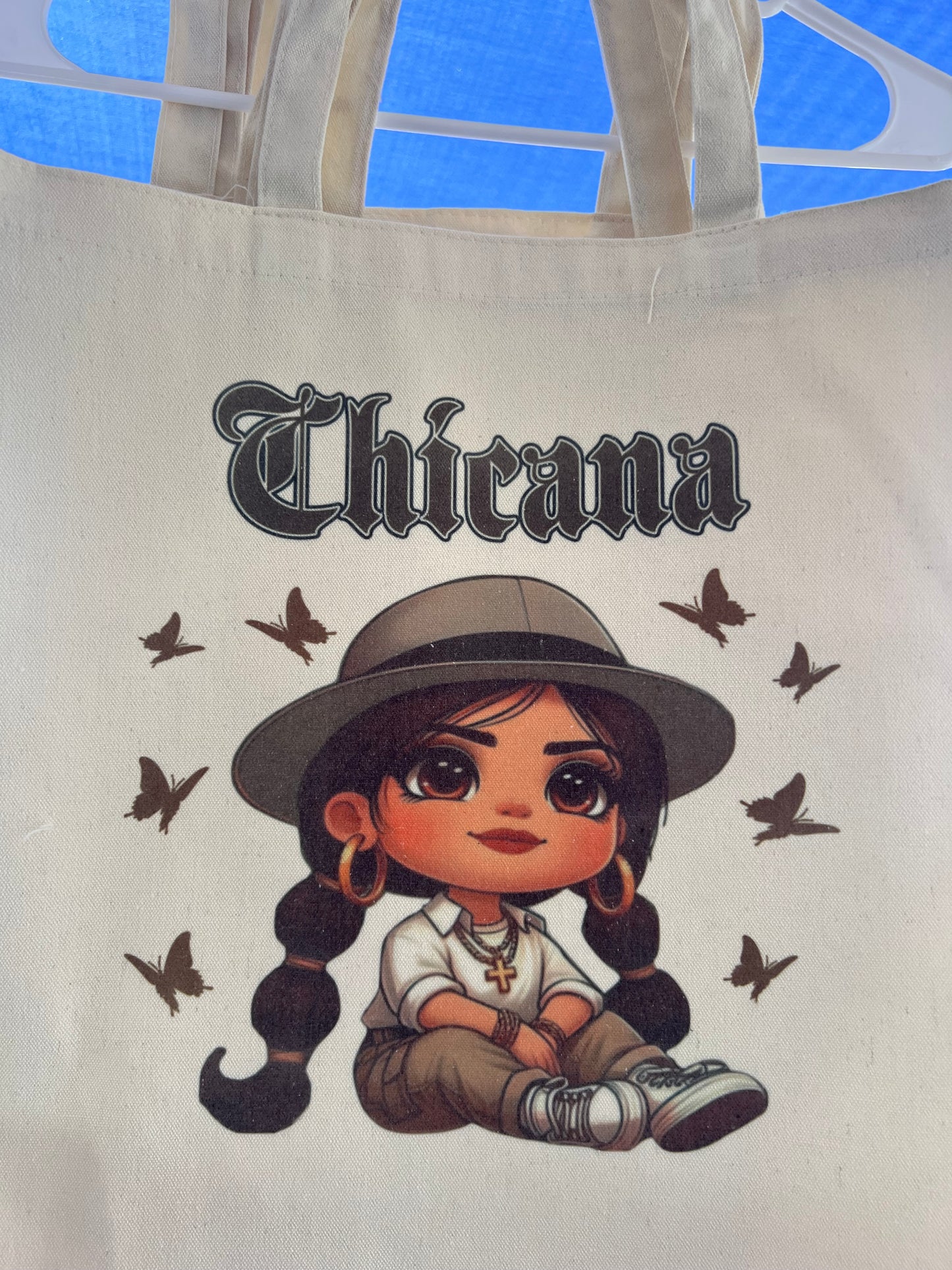 CHICANA Girl Canvas Tote Bag