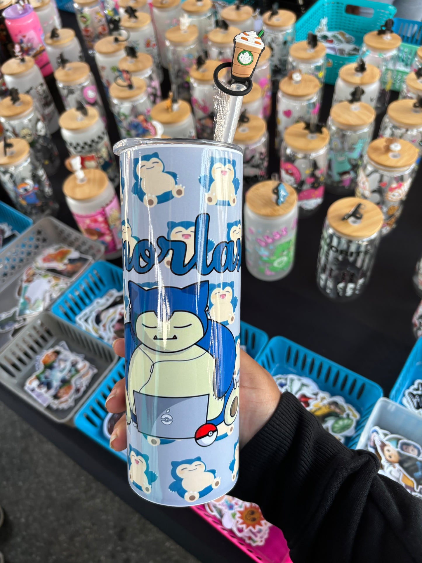 Anime Big Sleepy Character 20oz Tumbler