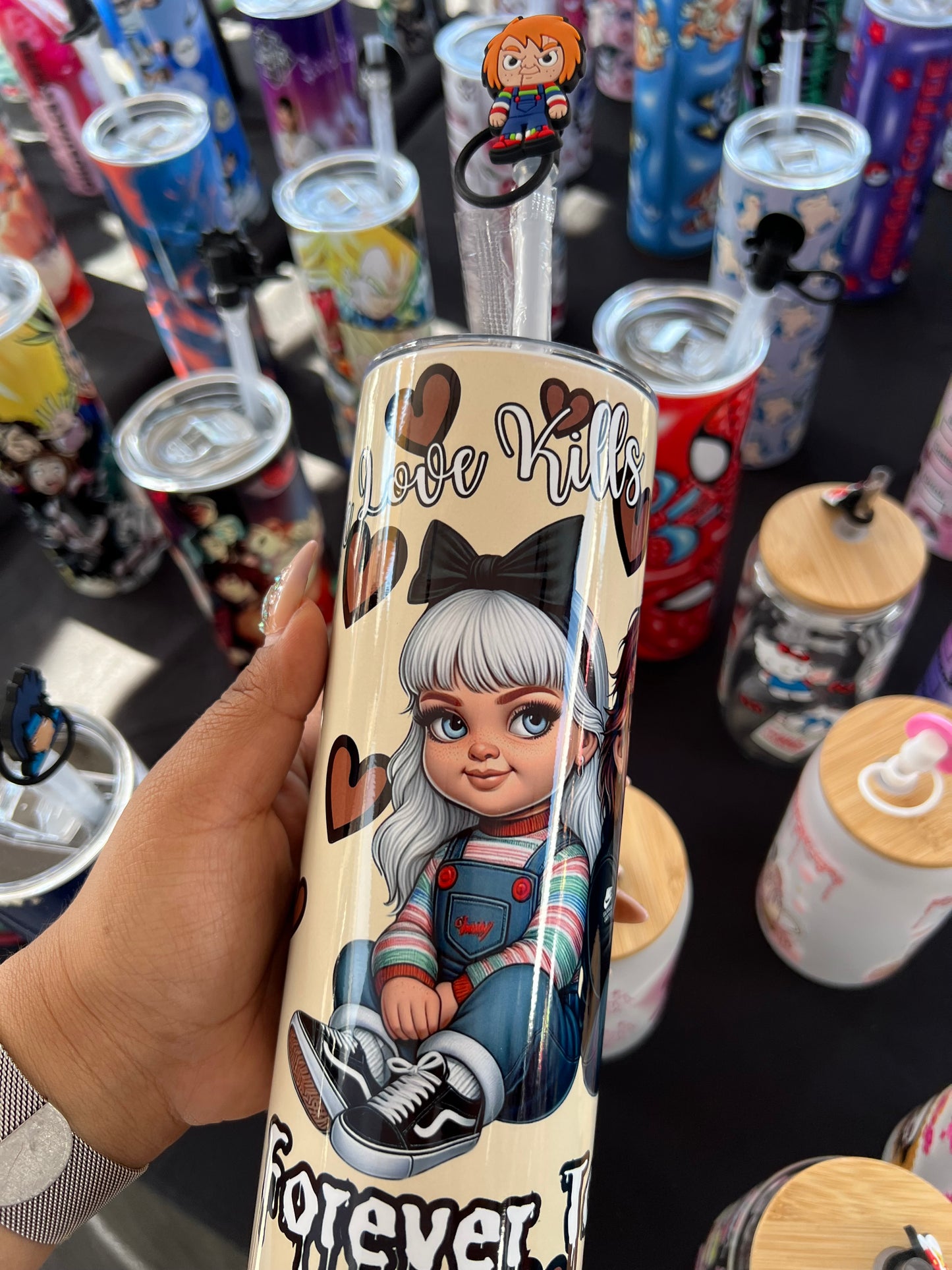 Killer Doll Couple 20oz Tumbler (True Love Kills)