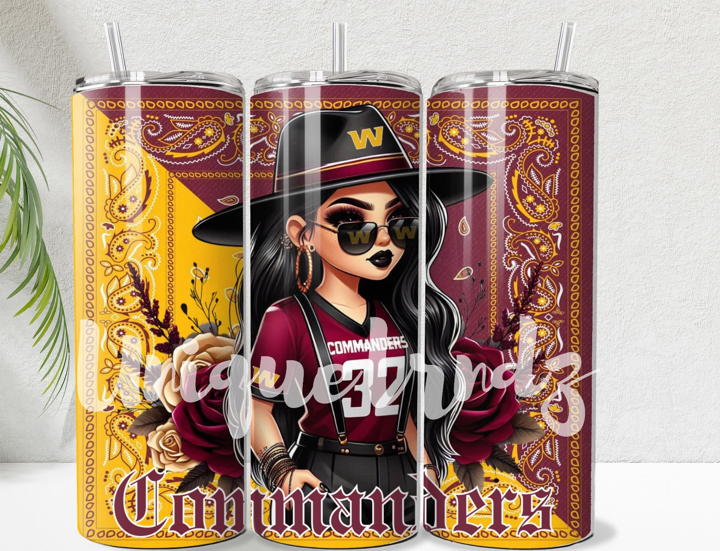 Chicana Washington Football Sport Team 20oz Tumbler
