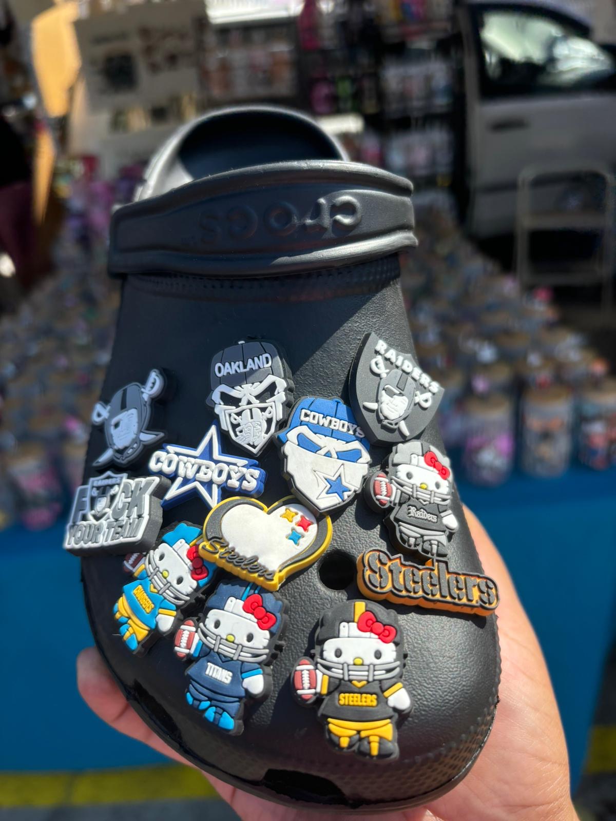 Sports football Croc Charms