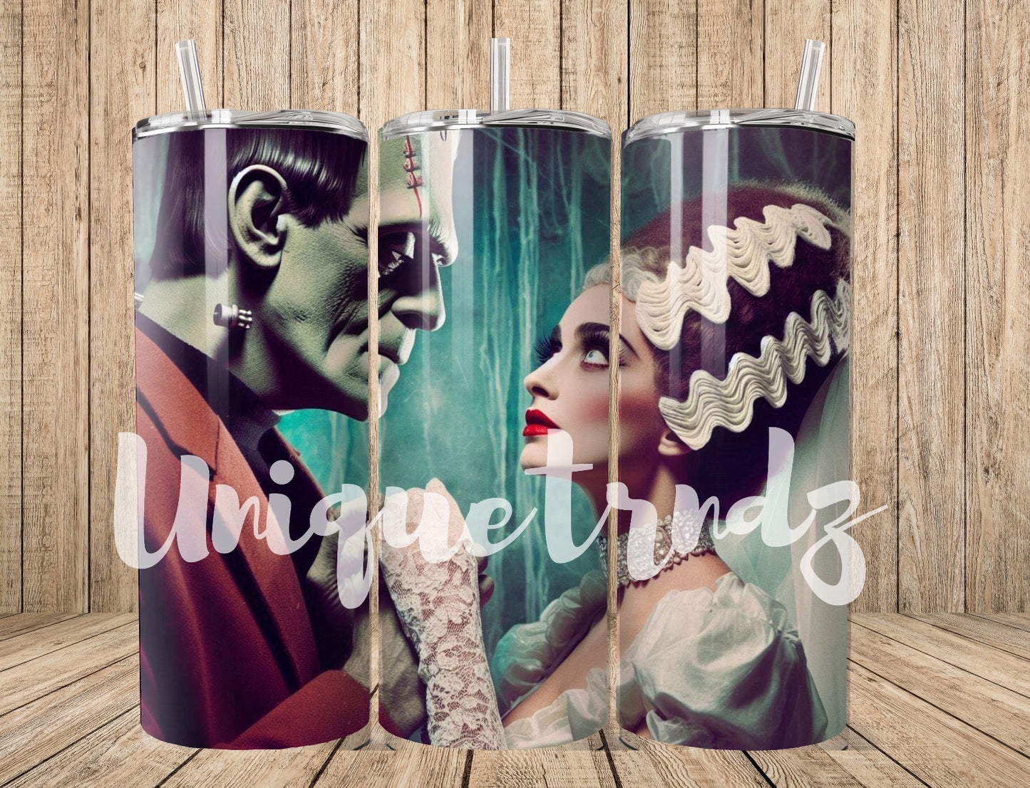 Monster Created Guy with Bride Movie 20oz Tumbler in Color
