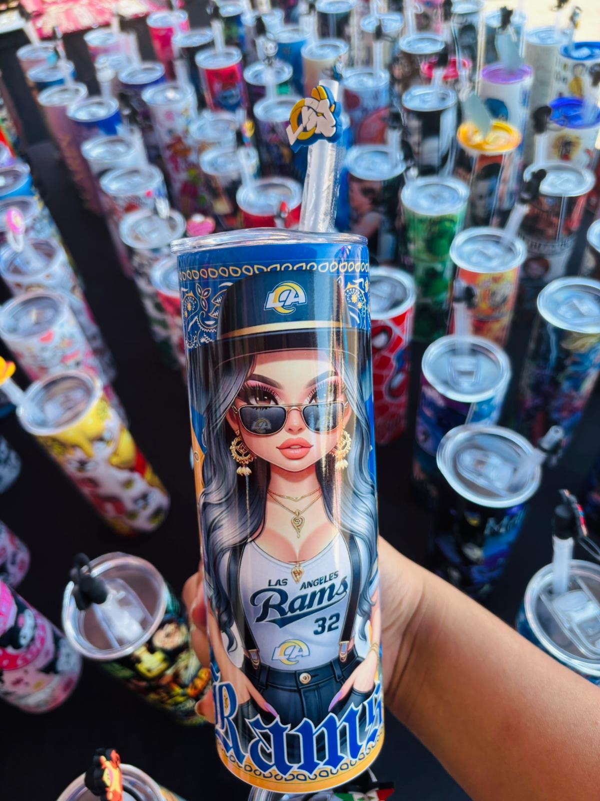 Chicana L.A. Fan Football Sport Team 20oz Tumbler