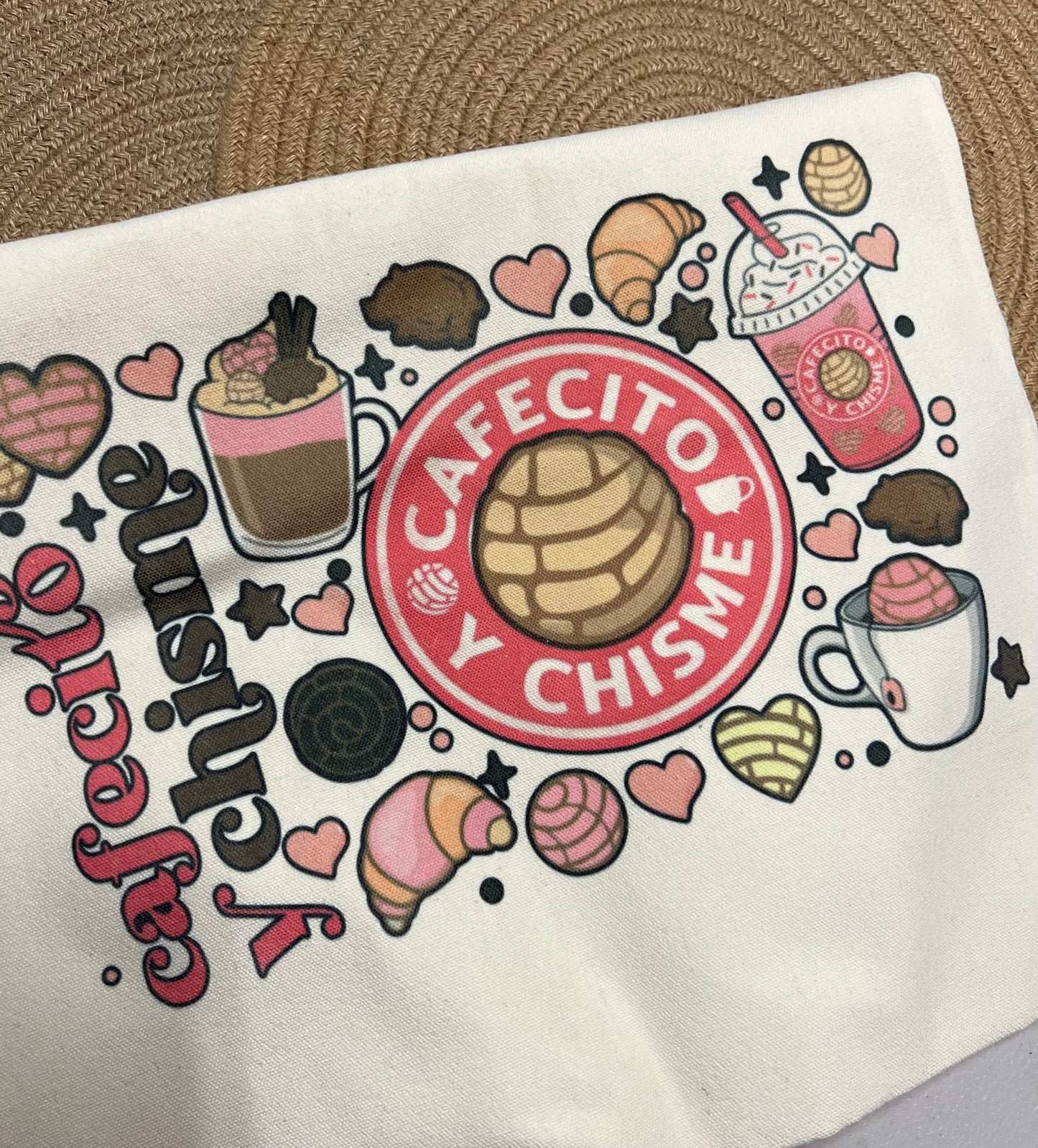 Cafecito Y Chisme Canvas Tote Bag