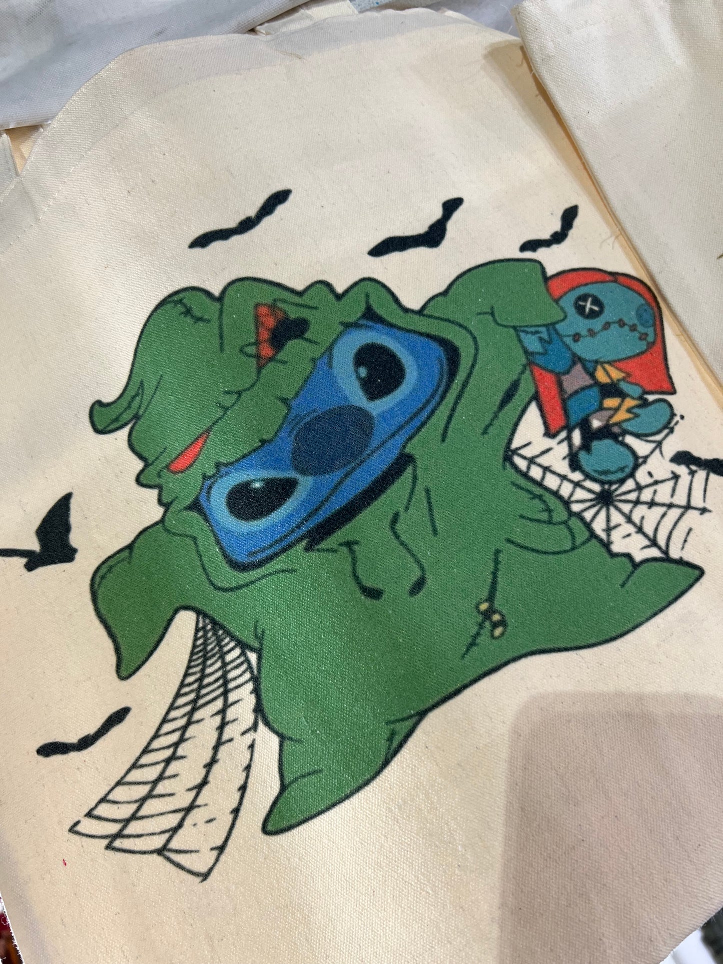 Oogie Stitch Canvas Tote Bag