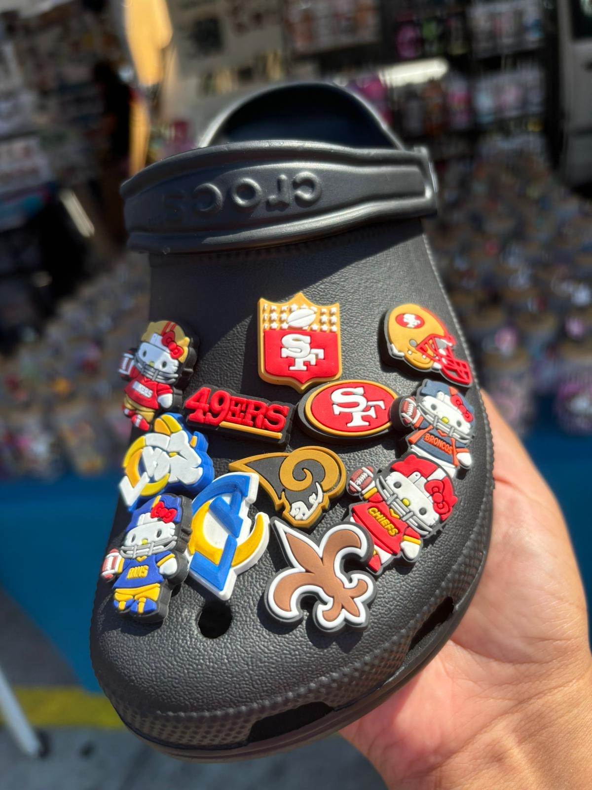 Sports football Croc Charms