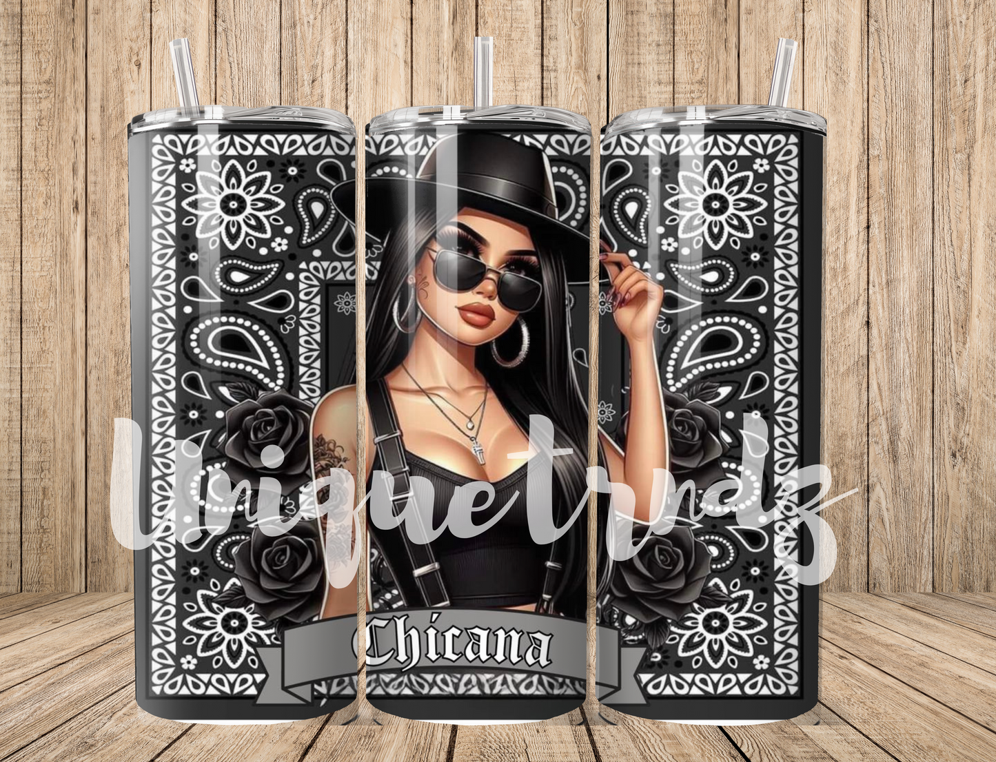 Chicana Girl Bandana 20oz Tumbler