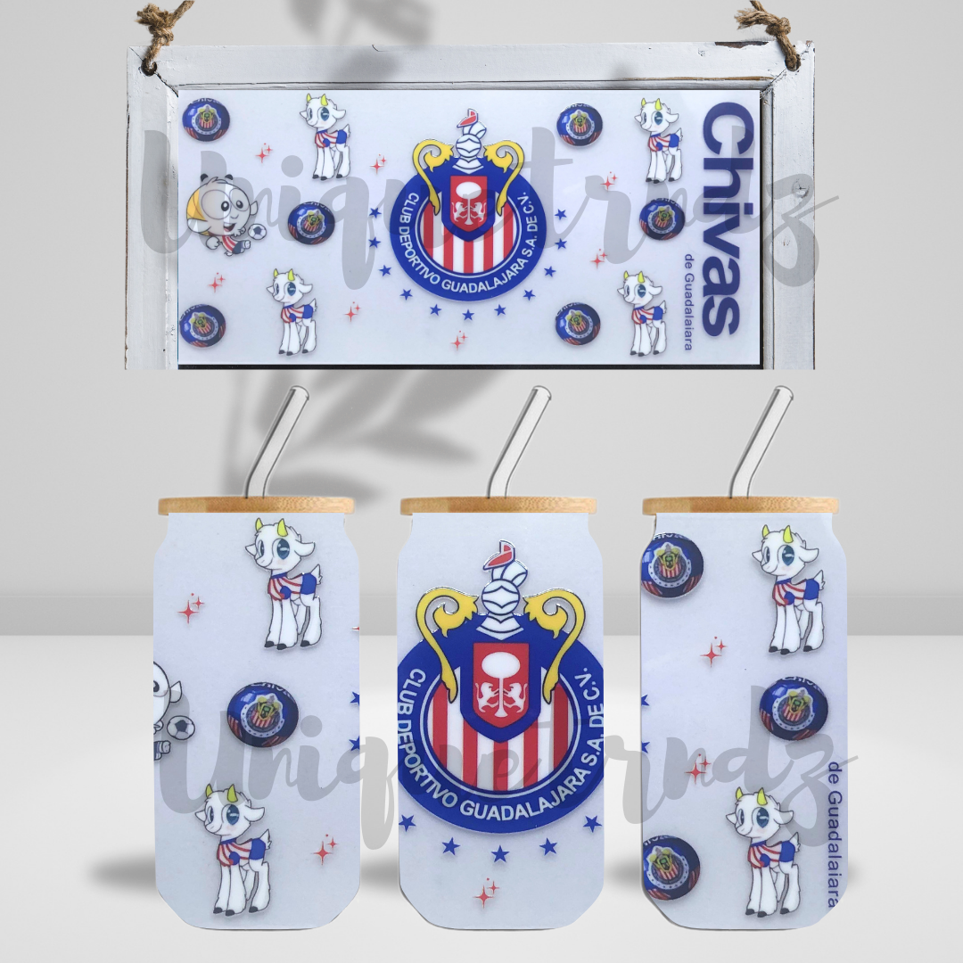 Mexican Soccer (1) 16oz Glass Cup