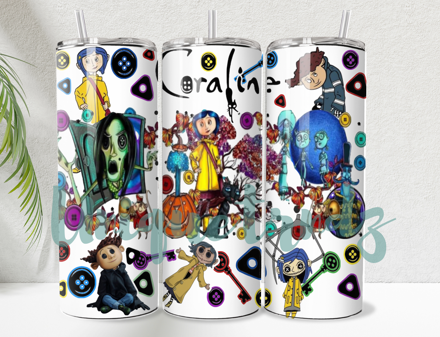 C*raline 20oz Tumbler (Glow in Dark)