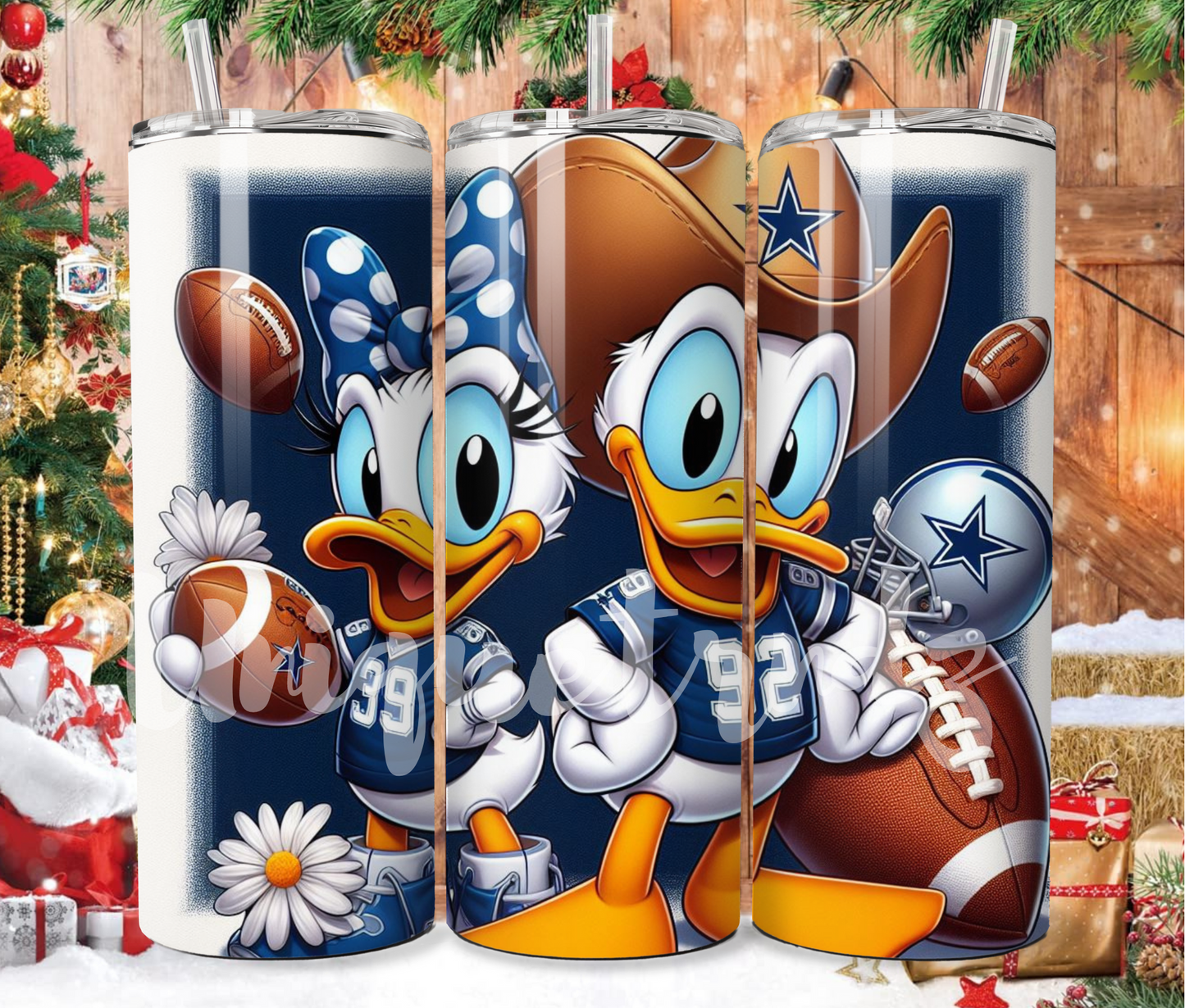 Dallas Duck Couple (2) 20oz Tumbler