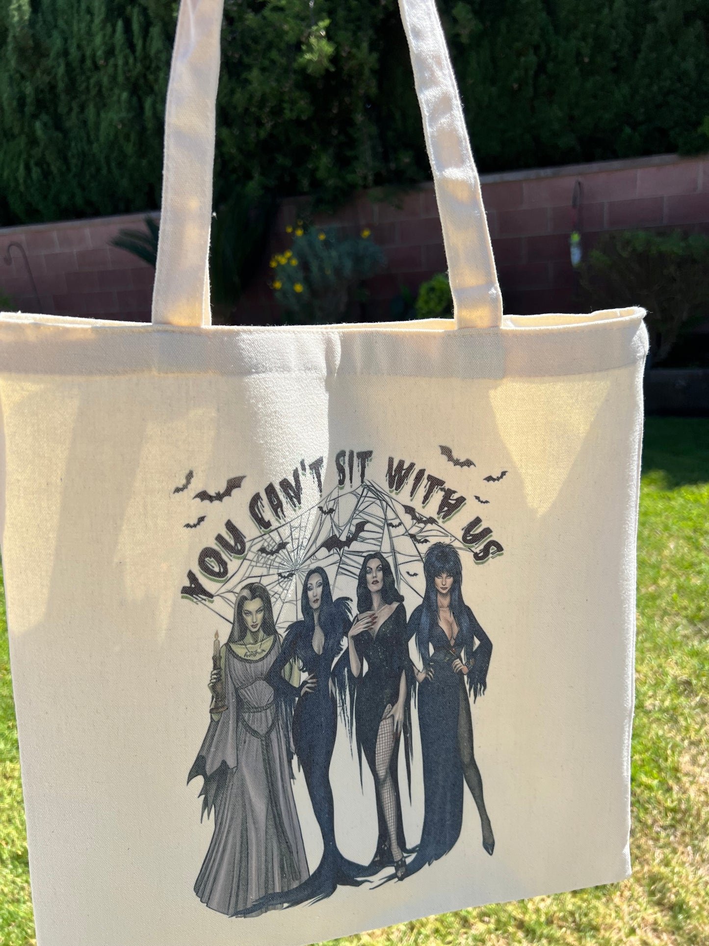 You Can’t Sit With Us Girls Canvas Tote Bag