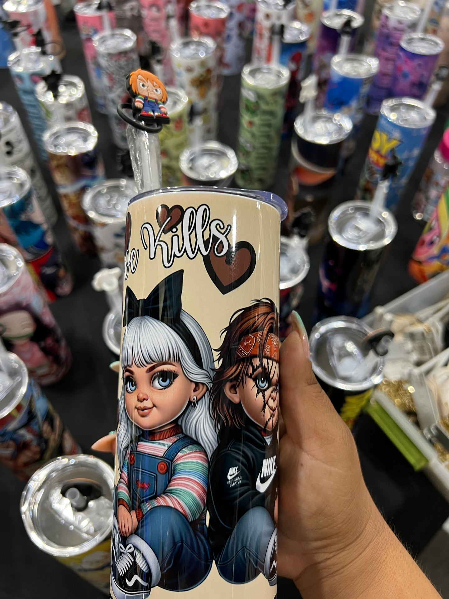 Killer Doll Couple 20oz Tumbler (True Love Kills)