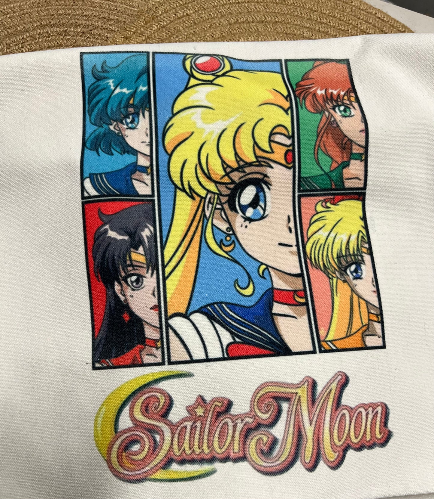 Anime Moon Girls Canvas Tote Bag