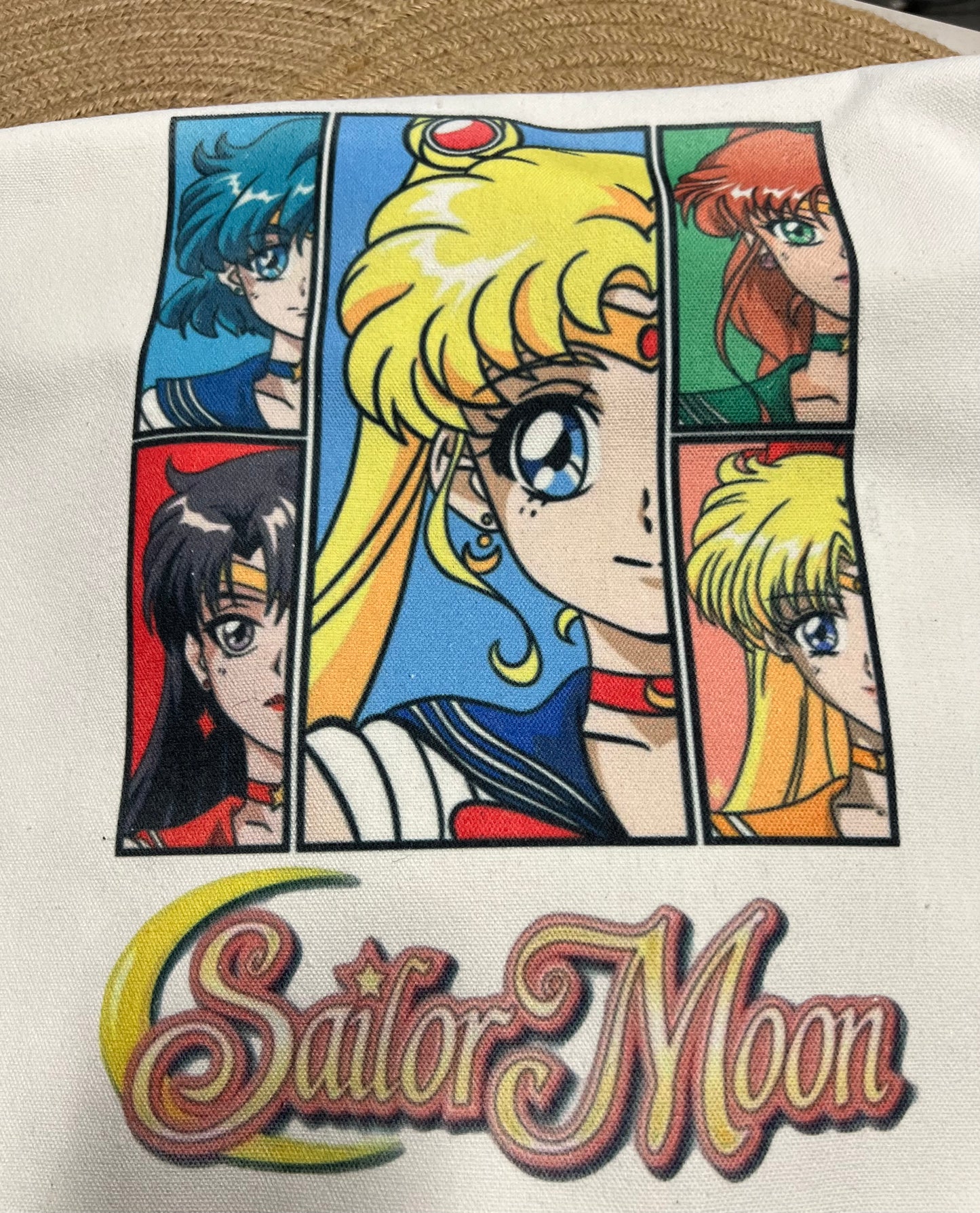Anime Moon Girls Canvas Tote Bag