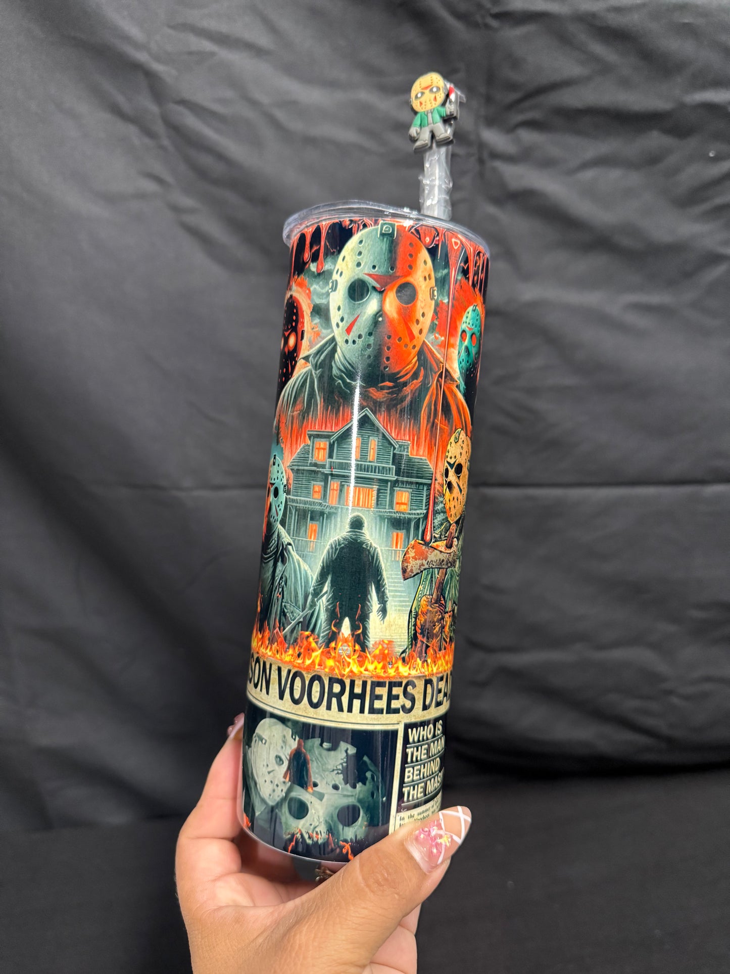 New Jason Straight 20oz Tumbler