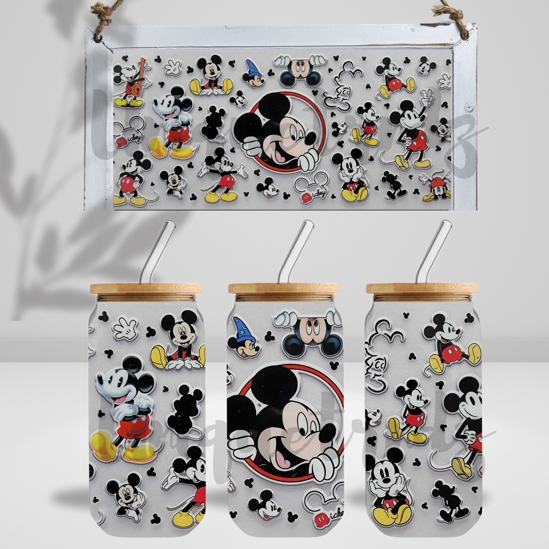 Mouse Era Edition 16oz Glass Cup
