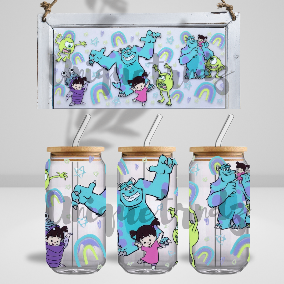 Monsters and Friends Glass Cup