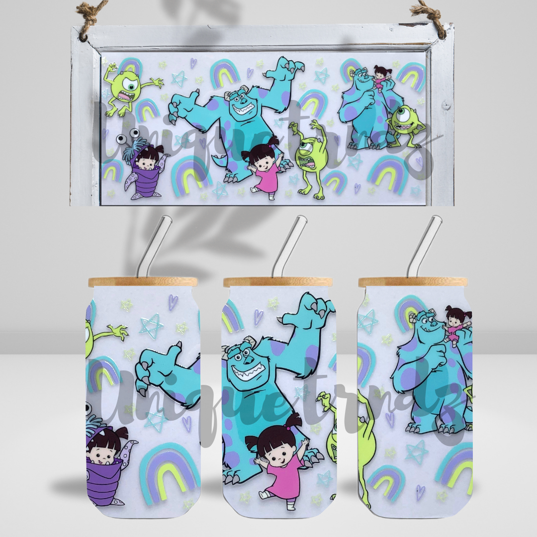Monsters and Friends Glass Cup