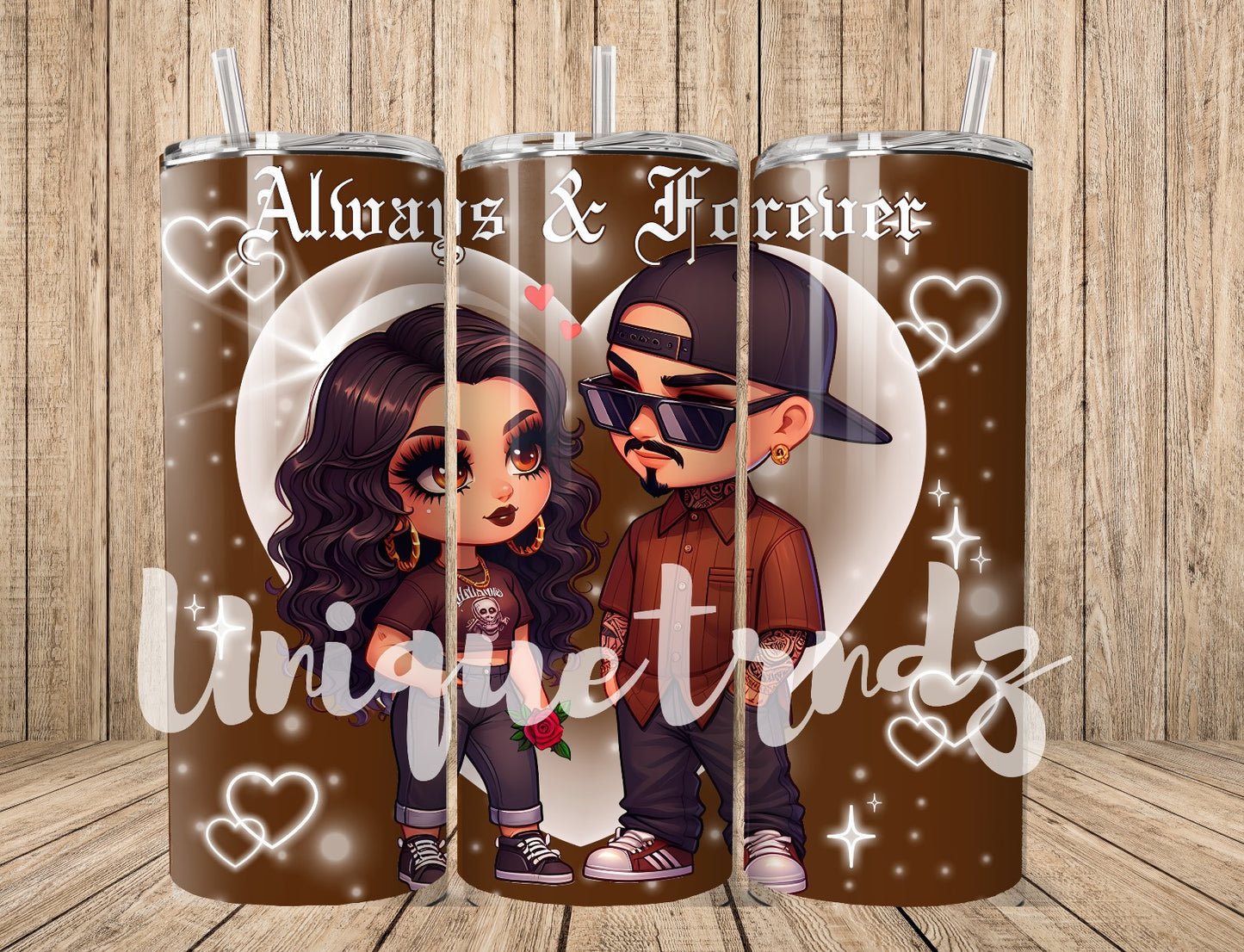 Chicano Couple with Rose 20oz Tumbler