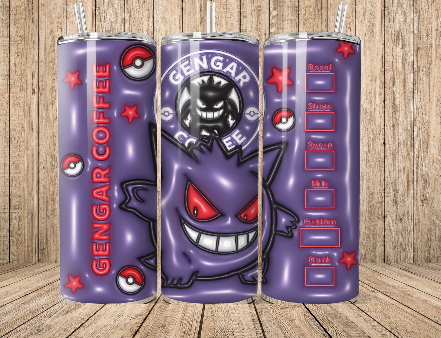 Purple Anime Scary Monster 20oz Tumbler