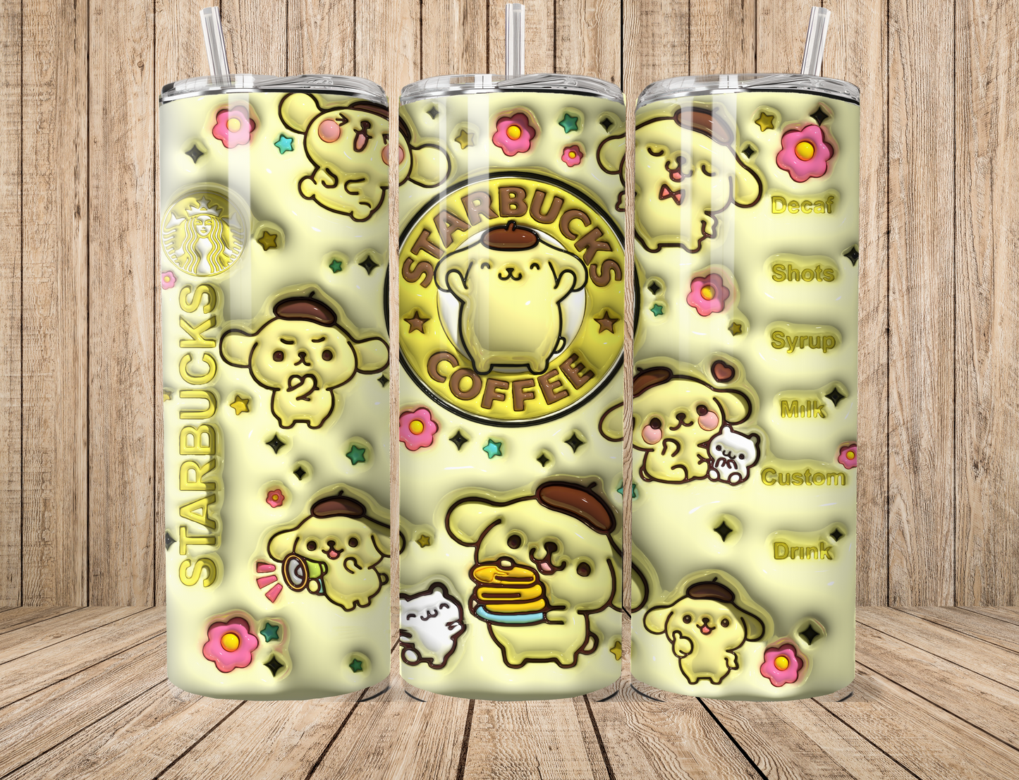 Cute Pom Kawaii 20oz Tumbler