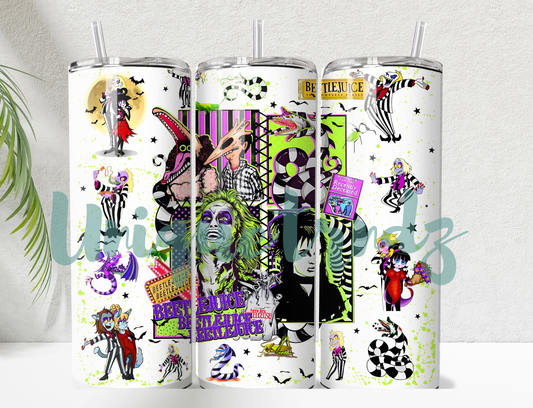 Beetle-Juice 20oz Tumbler (Glow in Dark)