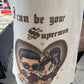 Chicano Couple Superman Canvas Tote Bag