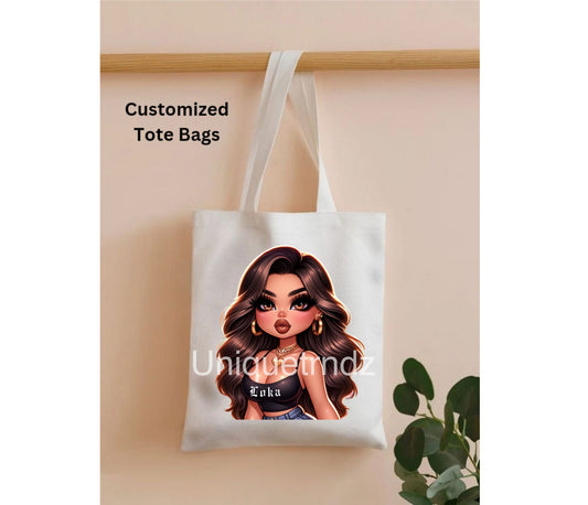 Chicana Loka Canvas Tote Bag