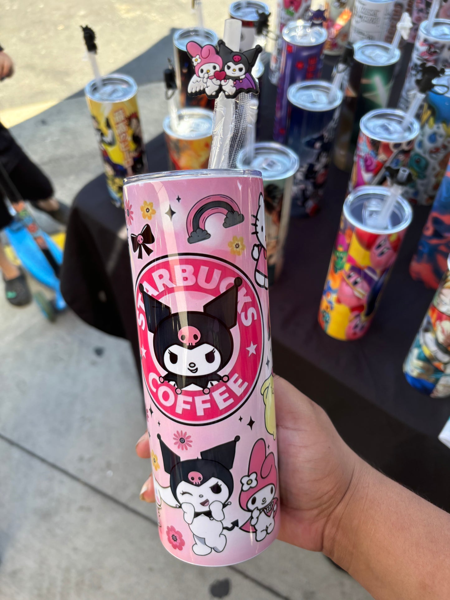 Pink Kitty and Friends Coffee 20oz Tumbler