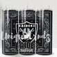 Black Bandana Vegas Skull Football Team 20oz Tumbler
