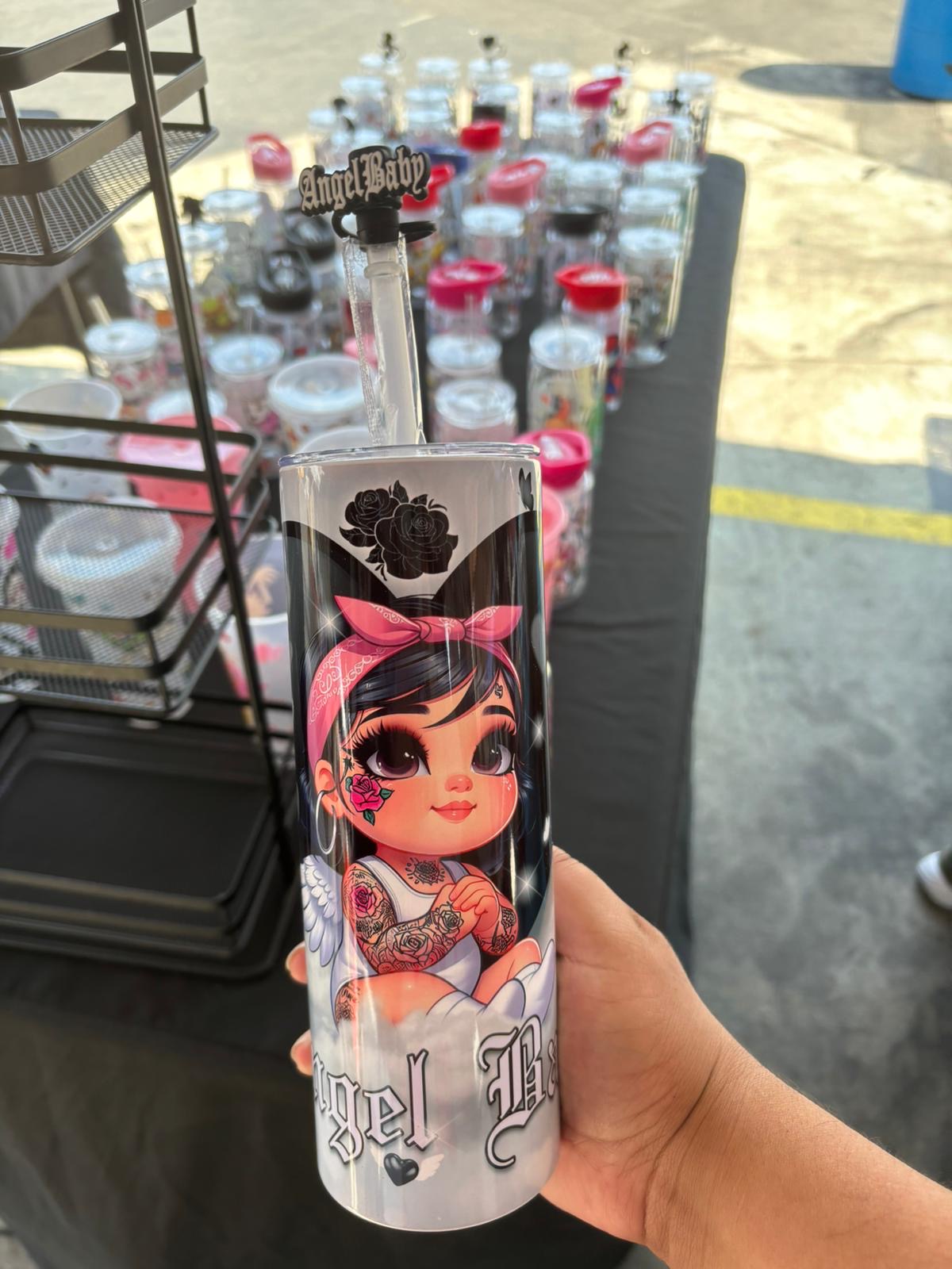 Angel Baby Black 20oz Tumbler