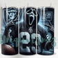 Scary Ghost Black Vegas Football Team 20oz Tumbler