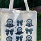 Killer knife Spooky Coquette Canvas Tote Bag