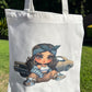 Chicana Girl Canvas Tote Bag