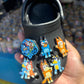 Blue Dog and Yellow Friends Croc Charms