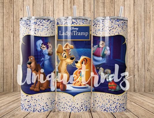Dog Couple Pasta Lovers 20oz Tumbler
