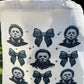 Killer knife Spooky Coquette Canvas Tote Bag