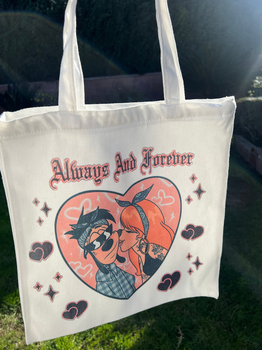 Max and Rox Love Canvas Tote Bag