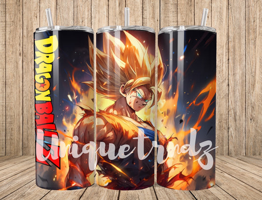 Anime Dragon-z  Powerup 20oz Tumbler