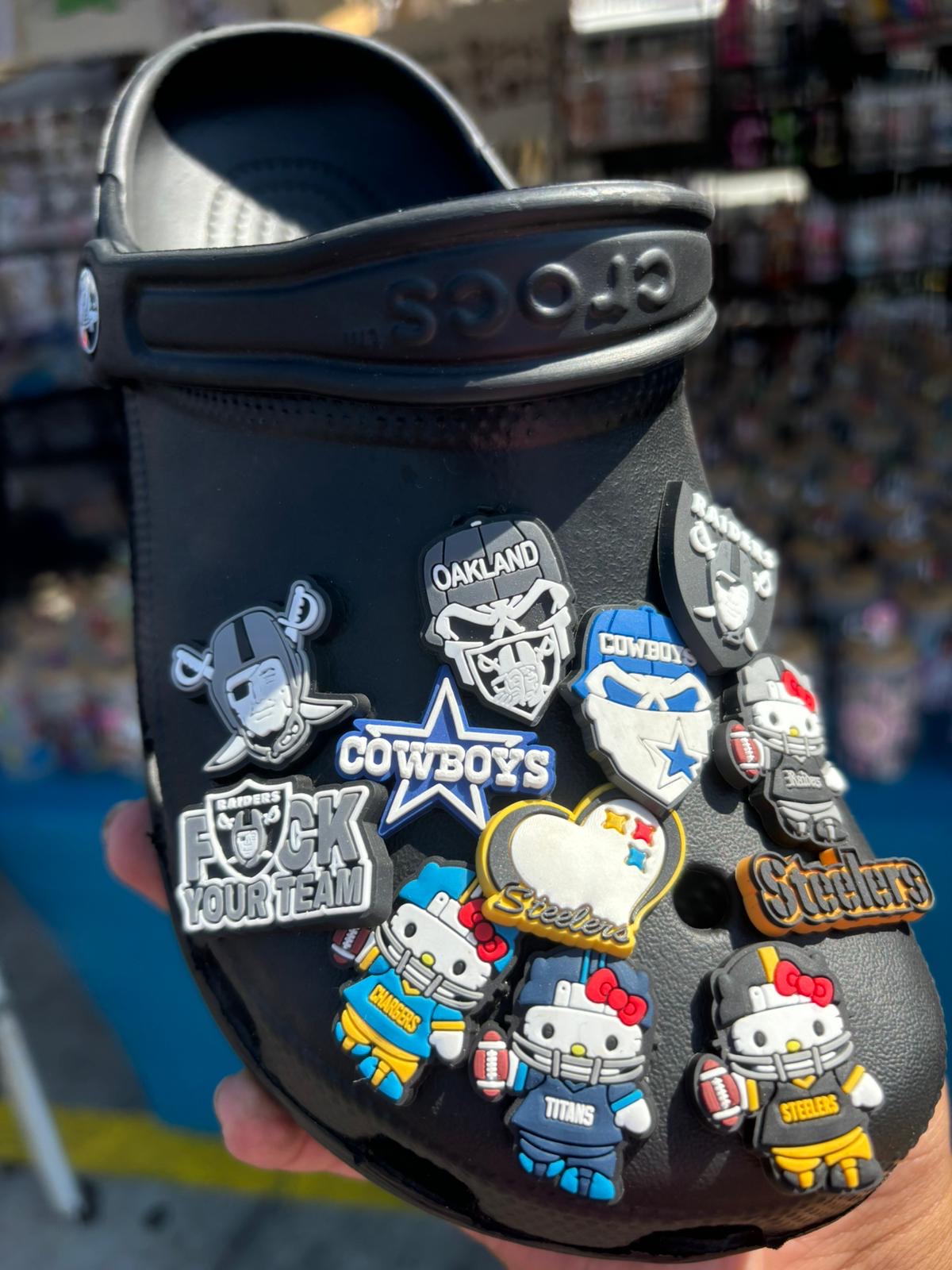Sports football Croc Charms