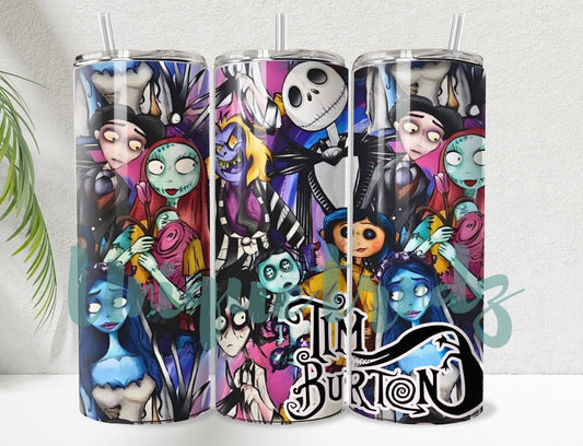 Skeleton and Friends Famous Movies 20oz Tumbler