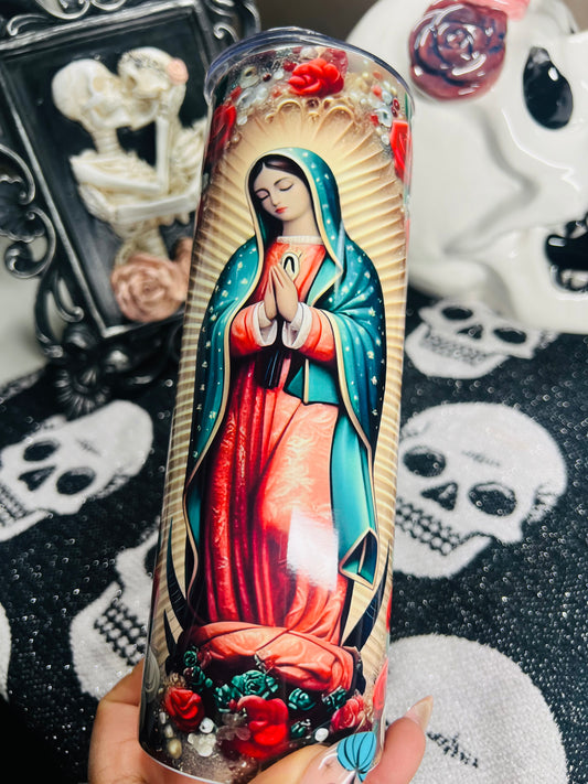 Holly Virgin Mary 20oz Tumbler