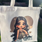 Baby Girl Canvas Tote Bag
