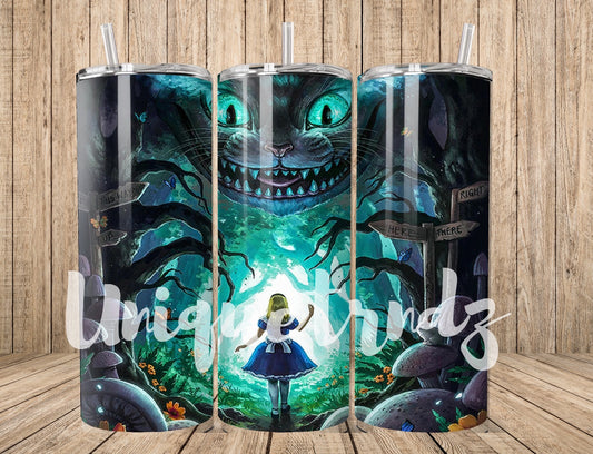 Wonderland and Cat 20oz Tumbler