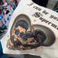 Chicano Couple Superman Canvas Tote Bag