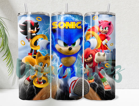 Blue Hedgehog 20oz Tumbler