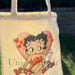 Betty Sexy with dog Canvas Tote Bag