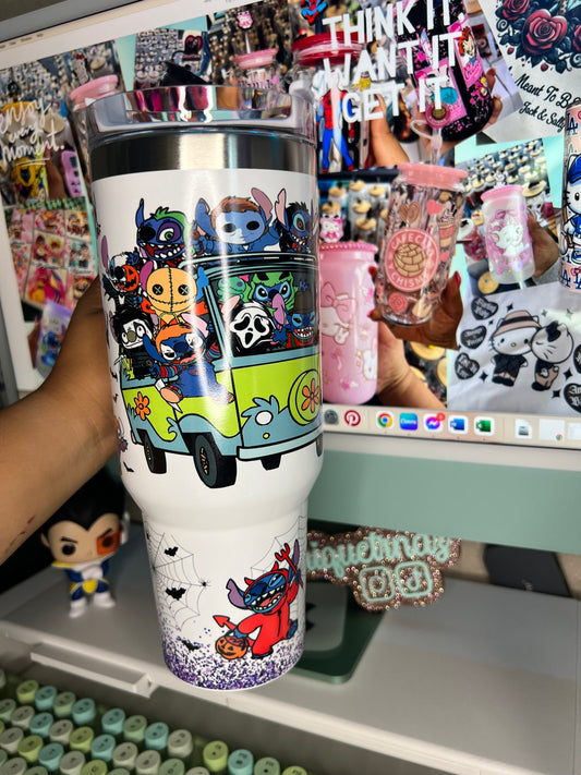 Horror Alien 40oz Tumbler Handle Dupe (Speaker)