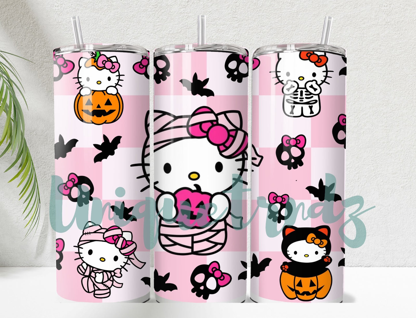 Kitty Pink Halloween 20oz Tumbler